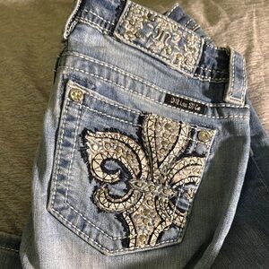 Miss Me Women's Blue Embellished Jeans